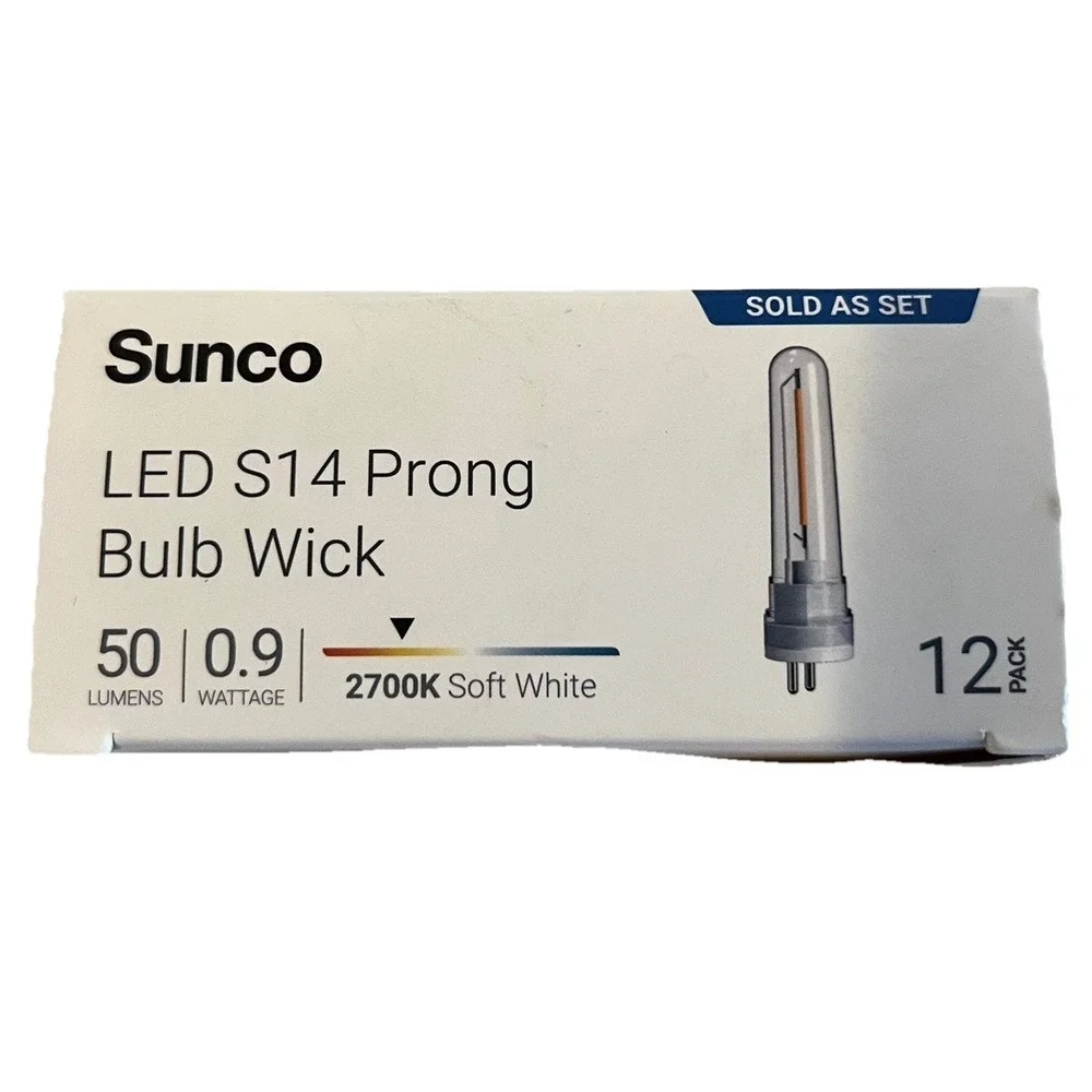 Sunco S14 LED Patio String Light Replacement Bulbs for Outdoors 23 TOTAL BULBS